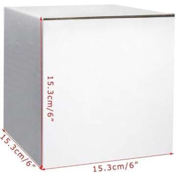PETAFLOP Shipping Boxes 6x6x6 Corrugated Cardboard Boxes Small Mailing Box, 25 Pack