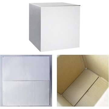 PETAFLOP Shipping Boxes 6x6x6 Corrugated Cardboard Boxes Small Mailing Box, 25 Pack