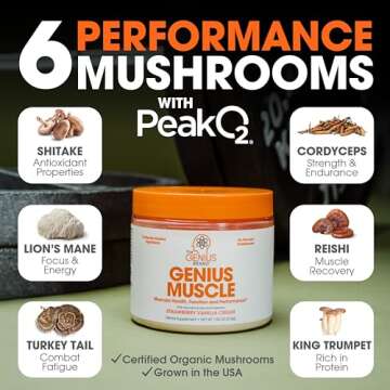 Genius Muscle Builder & Mass Gainer, Strawberry Vanilla - 100% Natural Anabolic Activator Supplement for Men & Women - Weight Gainer for Lean Muscle Growth & Bodybuilding