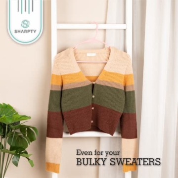 Sharpty Plastic Hangers - Durable & Space Saving Closet Essential