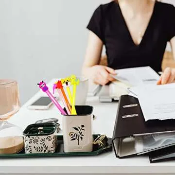 RYKOMO 50PCS Cute Cartoon Novelty Gel Ink Pens Assorted Styles Fun Kawaii Pens Cartoon Animal Writing Pens 0.5mm Cute Pens Stationery Cartoon Fun Pens for Kids School Office Home Student Present