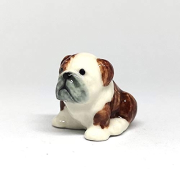 ZOOCRAFT Mini Bulldog: Whimsical Ceramic Figurine