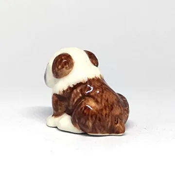 ZOOCRAFT Mini Bulldog: Whimsical Ceramic Figurine