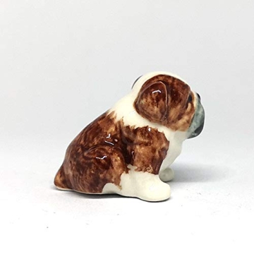 ZOOCRAFT Mini Bulldog: Whimsical Ceramic Figurine
