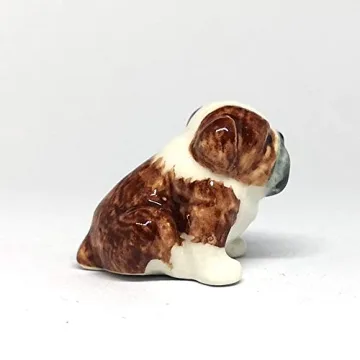 ZOOCRAFT Mini Bulldog: Whimsical Ceramic Figurine