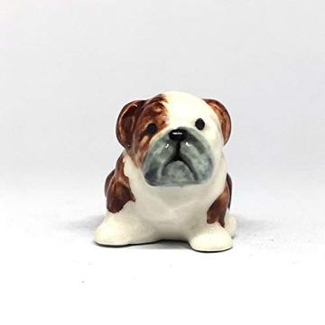 ZOOCRAFT Mini Bulldog: Whimsical Ceramic Figurine
