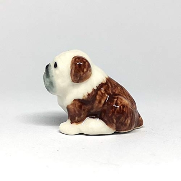 ZOOCRAFT Mini Bulldog: Whimsical Ceramic Figurine