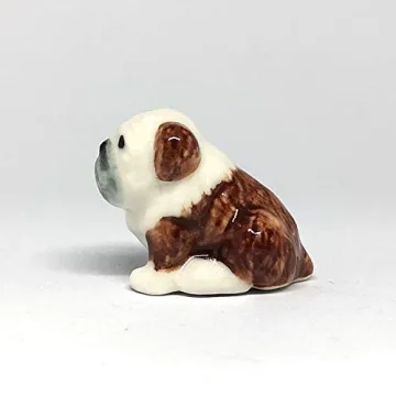 ZOOCRAFT Mini Bulldog: Whimsical Ceramic Figurine