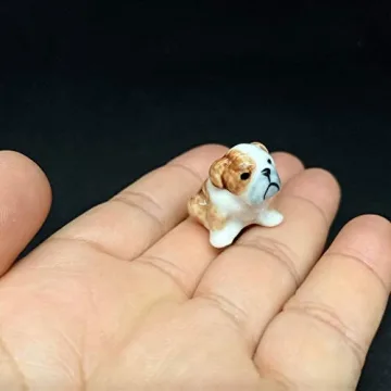 ZOOCRAFT Mini Bulldog: Whimsical Ceramic Figurine