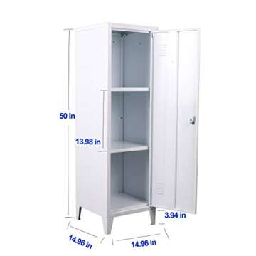 MIOCASA Metal Cabinet Home Office Storage Cabinets with Doors and Shelves Lockable File Cabinet Orga...