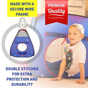 Kiddzery 4pc Kids Play Tent Set for Fun Adventures