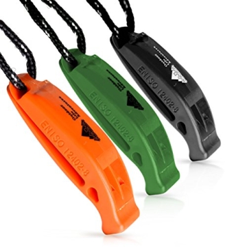 Kids Safety Emergency Whistles with Lanyard – Easy to Use for Signaling Attention – Essential Su...