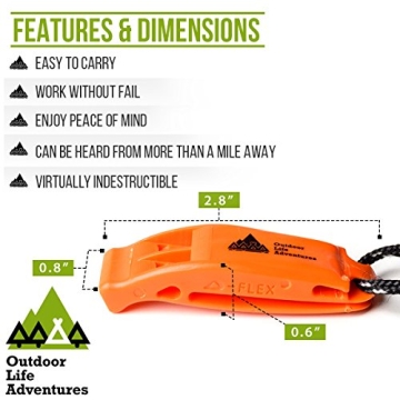 Durable Emergency Whistles for Camping & Safety Gear