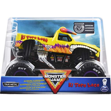 Monster Jam Official El Toro Loco Monster Truck - 1:24 Scale Die-Cast Vehicle