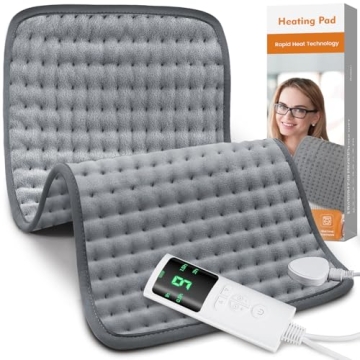 Ultimate Soft Heating Pad for Muscle Pain Relief with 9 Heat Settings & Auto-Off