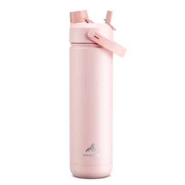 Insulated 26 oz Water Bottle with 2-in-1 Lid