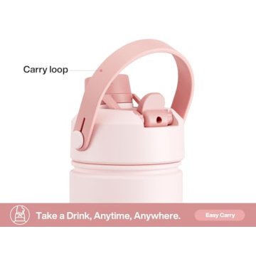 Insulated 26 oz Water Bottle with 2-in-1 Lid