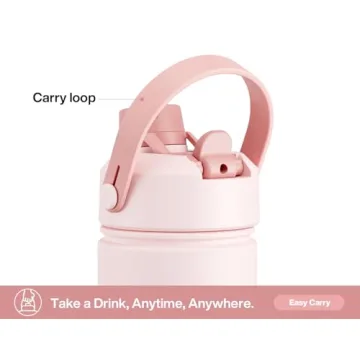 Insulated 26 oz Water Bottle with 2-in-1 Lid