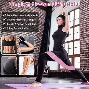 CHOOYOU Resistance Bands for Legs and Butt, Exercise Bands Workout Bands for Men/Women, Non Slip Elastic Booty Bands for Glute Hip Squats Training, Home Gym Fitness Bands for Yoga, Pilates …