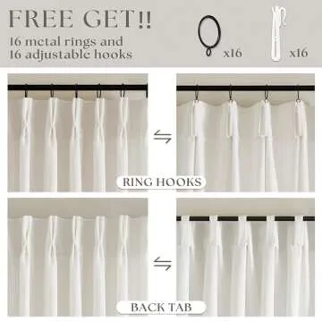 Elegant Natural Cream Linen Curtains for All Rooms