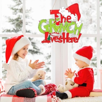 LED Christmas Door Sign with Unique Design for Holiday Cheer