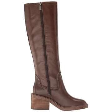 Vince Camuto Women's Vuliann Knee High Boot Fashion, Smokey Nut, 6
