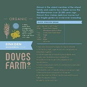 Organic Einkorn Wholemeal Flour - Nutritious Baking Option