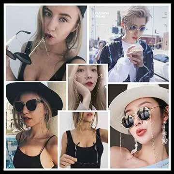 Elegant Gold Eyeglass Chain for Stylish Women