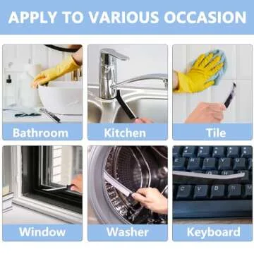 Ginsco Multifunctional Hard Bristle Crevice Cleaning Brush