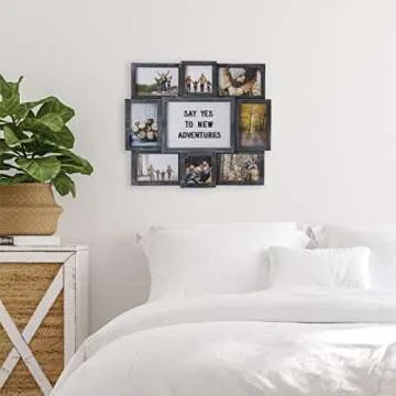 Melannco Customizable Letterboard Photo Collage Frame