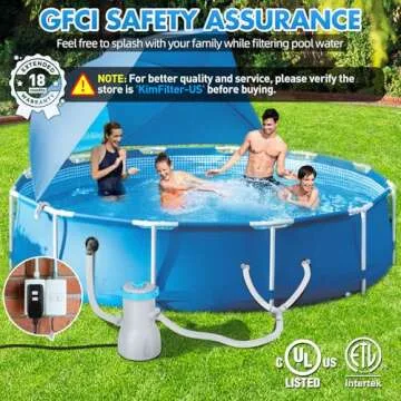 KimFilter 800 GPH Above Ground Pool Filter Pump System