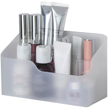 UNIKON Eunion Makeup Organizer, Clear Small Countertop Makeup Caddy Storage Organization Bins Cosmet...