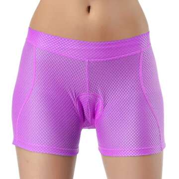 Santic Women's Cycling Shorts Underwear Padded MTB Bike Bicycle Underpants Breathable