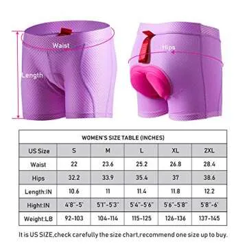 Comfortable Women's Padded Cycling Shorts for All Rides