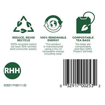 Traditional Medicinals Organic Rose Hips & Hibiscus Herbal Tea, Supports Everyday Wellness, (Pack of 3) - 48 Tea Bags Total