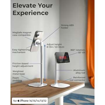 Cooper MagStand: Adjustable iPhone Desk Stand for MagSafe