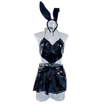 THSCWY Women's Sexy Bunny Costume - Cosplay Latex Dress