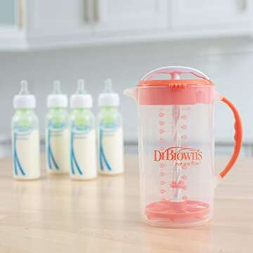 Dr. Brown's 32oz Baby Formula Mixing Pitcher, No Mess