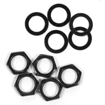 Durable 5 Set Jack Socket Nut and Washer for Guitars