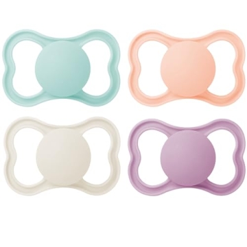 MAM Air Matte Pacifiers, for Sensitive Skin, 6+ Months, Best Pacifier for Breastfed Babies, Girl Pac...