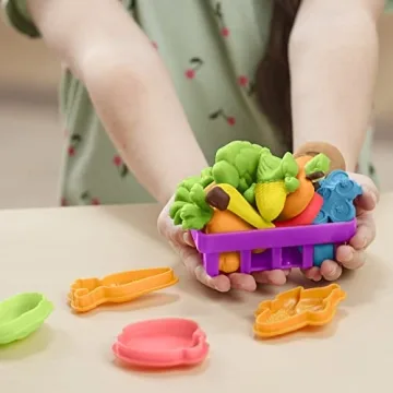 Play-Doh Farmer's Market Kitchen Playset, 28 Play Food Accessories & Tools, 11 Colors, Back to School Classroom Supplies, Preschool Toys, Ages 3+ (Amazon Exclusive)