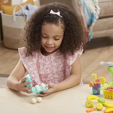 Play-Doh Farmer's Market Kitchen Playset, 28 Play Food Accessories & Tools, 11 Colors, Back to School Classroom Supplies, Preschool Toys, Ages 3+ (Amazon Exclusive)