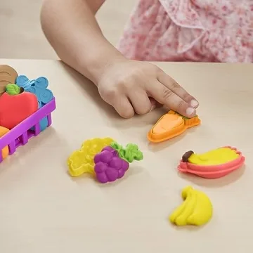 Play-Doh Farmer's Market Kitchen Playset, 28 Play Food Accessories & Tools, 11 Colors, Back to School Classroom Supplies, Preschool Toys, Ages 3+ (Amazon Exclusive)