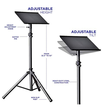 Adjustable Tripod Stand for Laptops & Projectors
