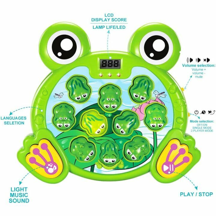 Whack A Frog Game - Interactive Learning Toy for Kids