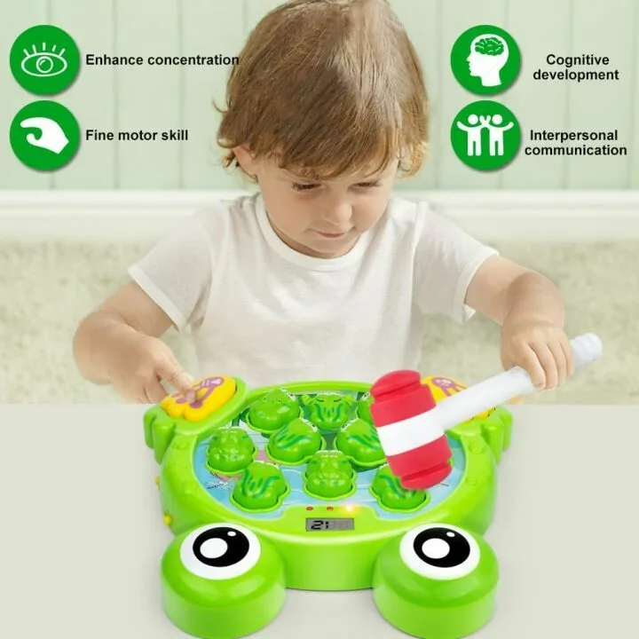 Whack A Frog Game - Interactive Learning Toy for Kids