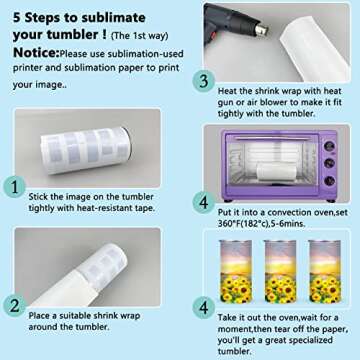 XccMe 12 oz Skinny Sublimation Blanks for Personalized Gifts