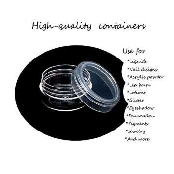 ZEJIA Small Travel Cosmetic Containers for Easy Organization