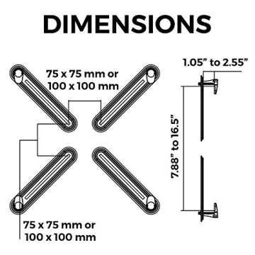 HumanCentric VESA Adapter for Non-VESA Monitors