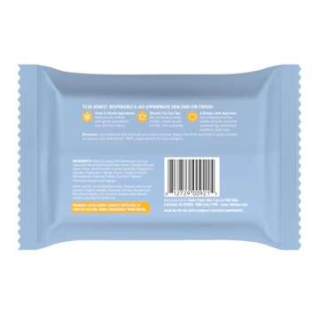 TBH Kids Gentle Face Wipes- - Daily Cleansing and Hydrating Face Wipes - Sulfate, Paraben Free - 30 Pack